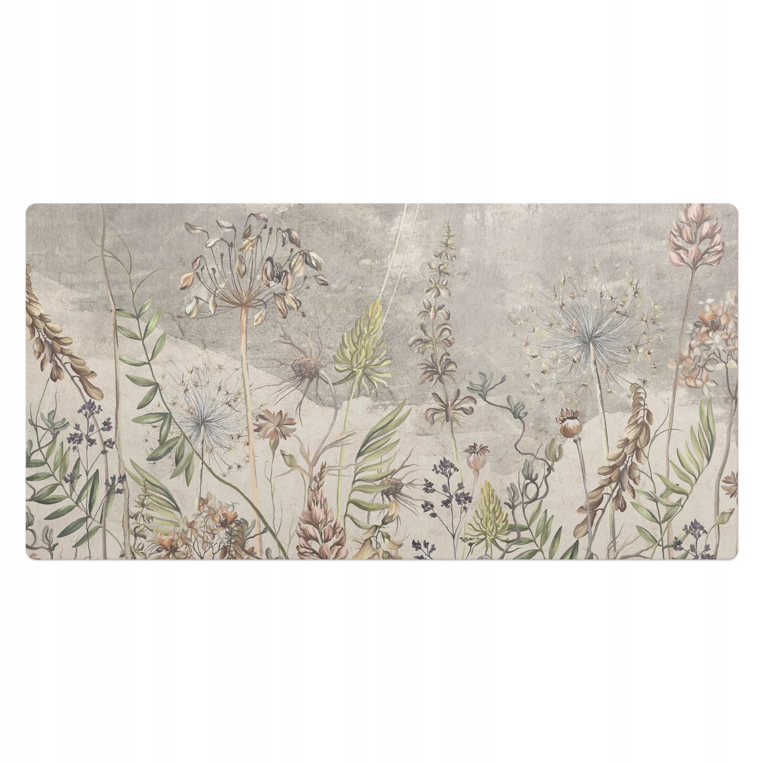 Mata ochronna podkładka na biurko stół blat Roślinny wzór vintage 100x50 cm
