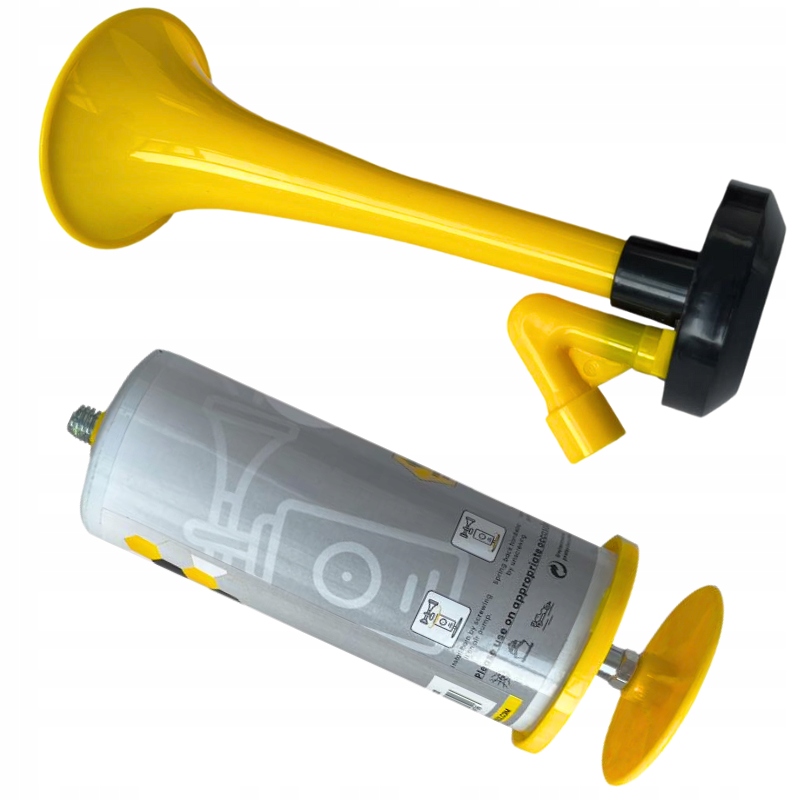 GŁOŚNA TRĄBKA KIBICA RĘCZNA FANFARA SYRENA PNEUMATYCZNA Z POMPKĄ STRAJK Marka inna