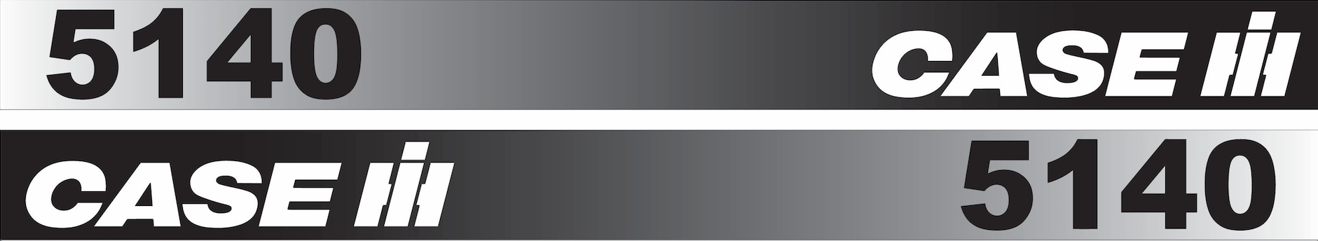 nálepka, logo na kapotě traktor Case 5140