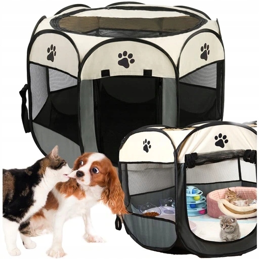 Levně Pelíšek kotec přenosná pro zvířata psa kočku 73x43 cm bouda