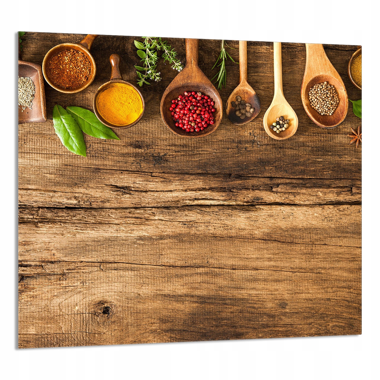 Skleněný Panel Do Kuchyně 65x60 Koření Tvrzené Sklo