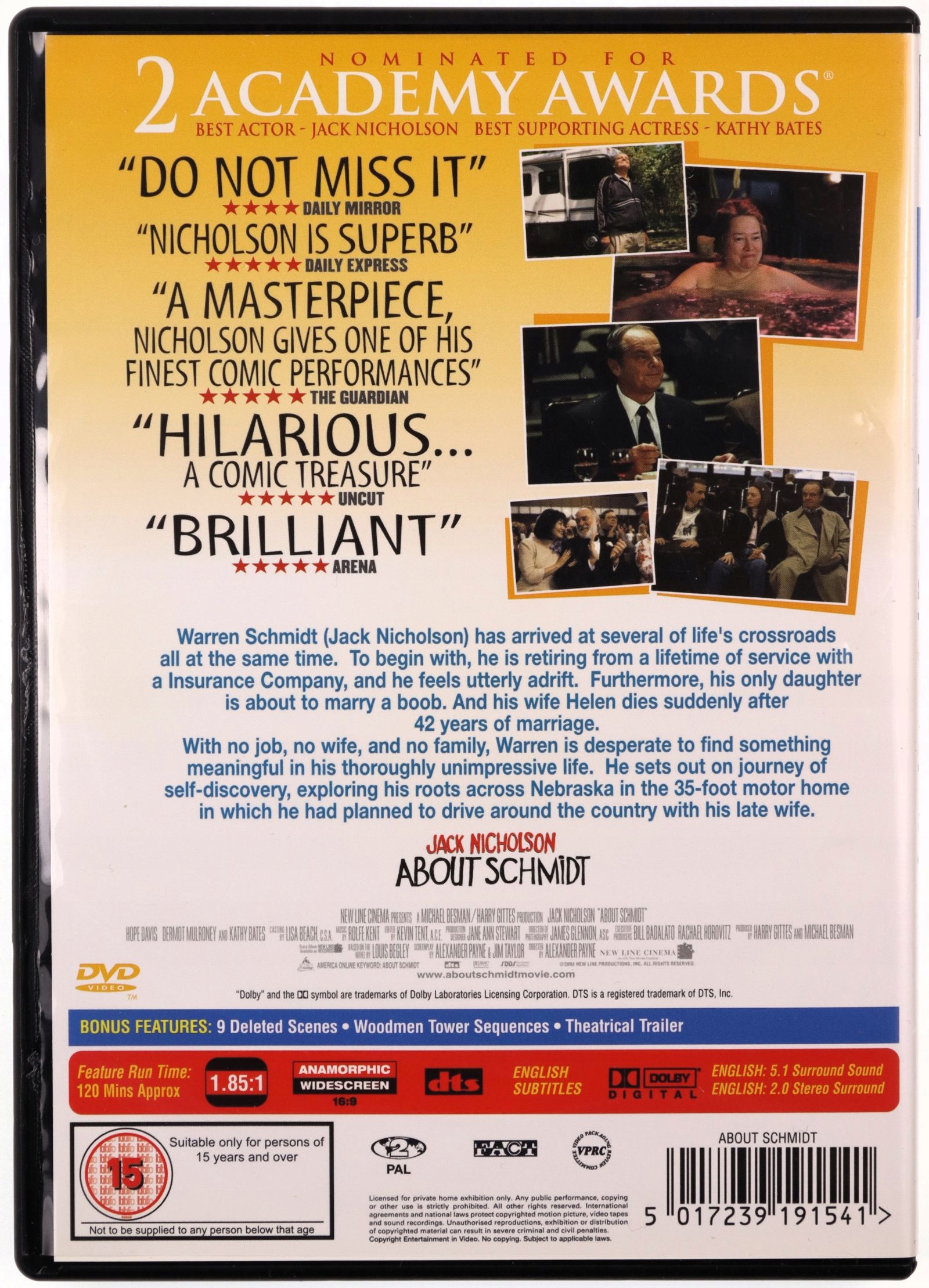 ABOUT SCHMIDT (DVD) Stan opakowania oryginalne