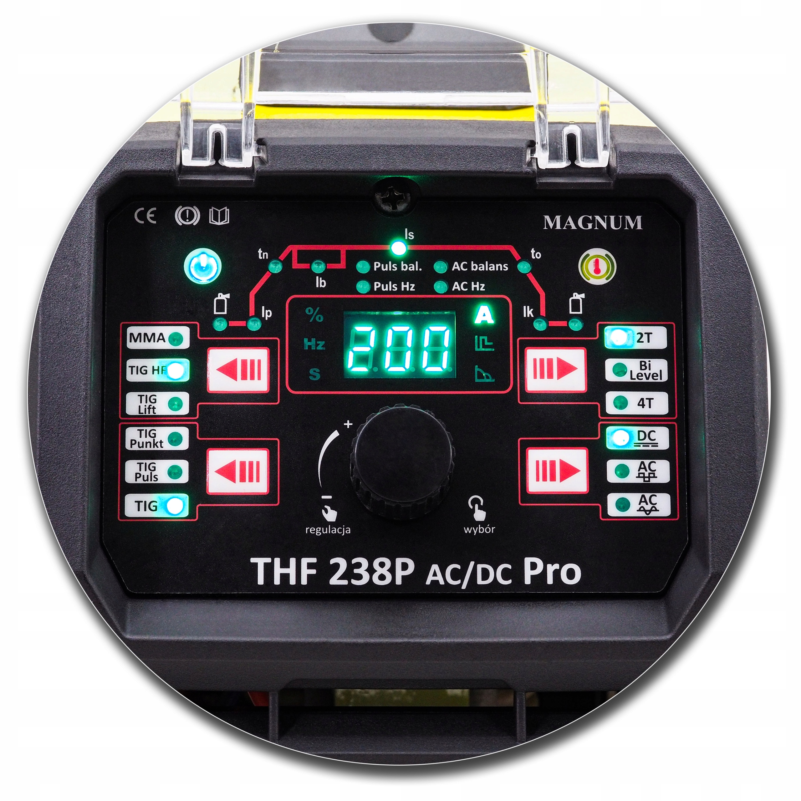 Spawarka TIG MAGNUM THF 238 PRO AC/DC PULS HF 230V Marka Magnum