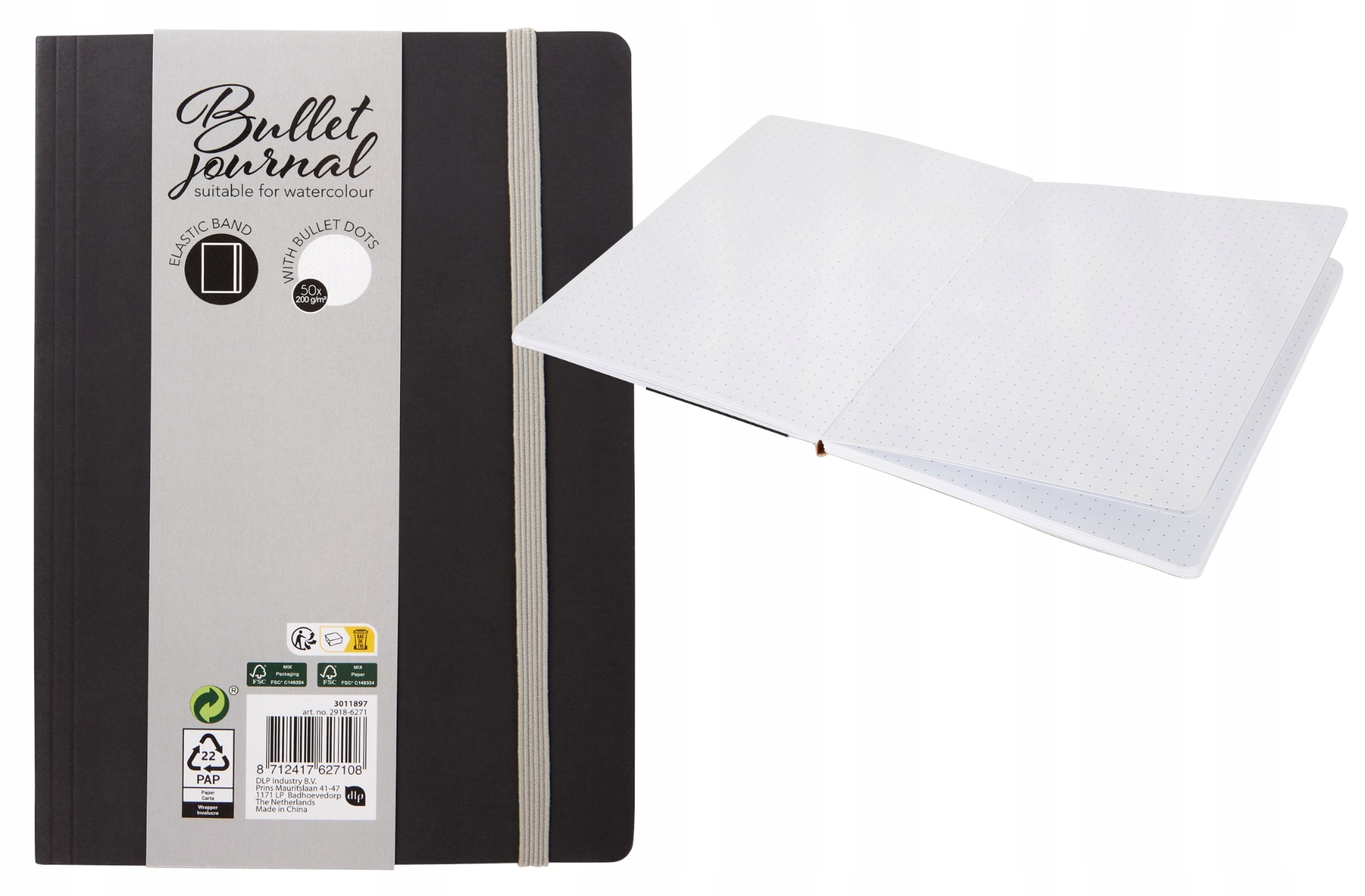 Notes notatnik A5 50 kartek w kropki mix kolor
