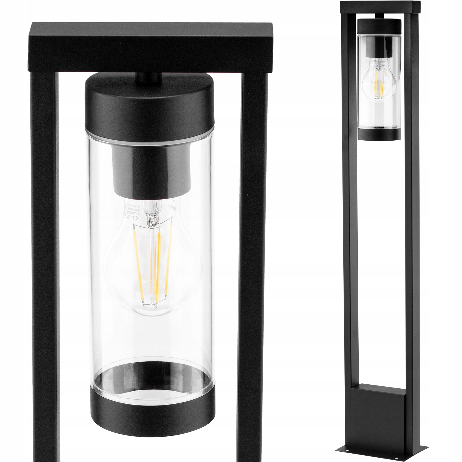 

Lampa Ogrodowa Stojąca Słupek 1xE27 80cm czarny