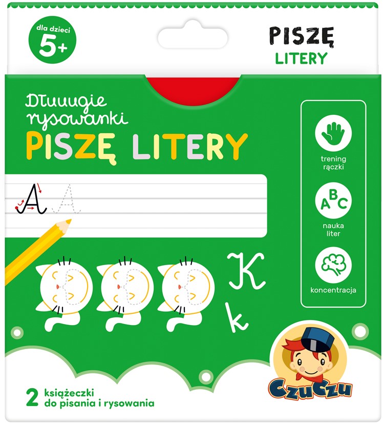 CzuCzu PAKIET MALOWANEK edukacyjnych dla CHŁOPCA 4+ 5+ lat Okładka miękka