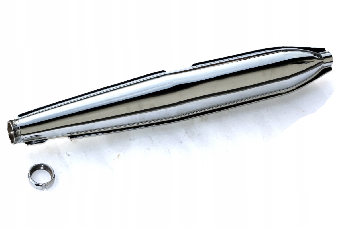 68742 - Глушитель выхлопной трубы WSK 125 B1 B3 резьба + гайка