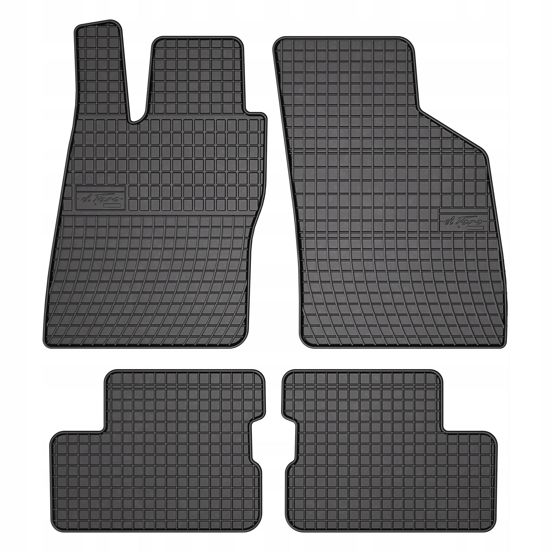 Dywaniki gumowe Frogum elToro do Opel Astra F 1991-2002 komplet 4 szt. rant