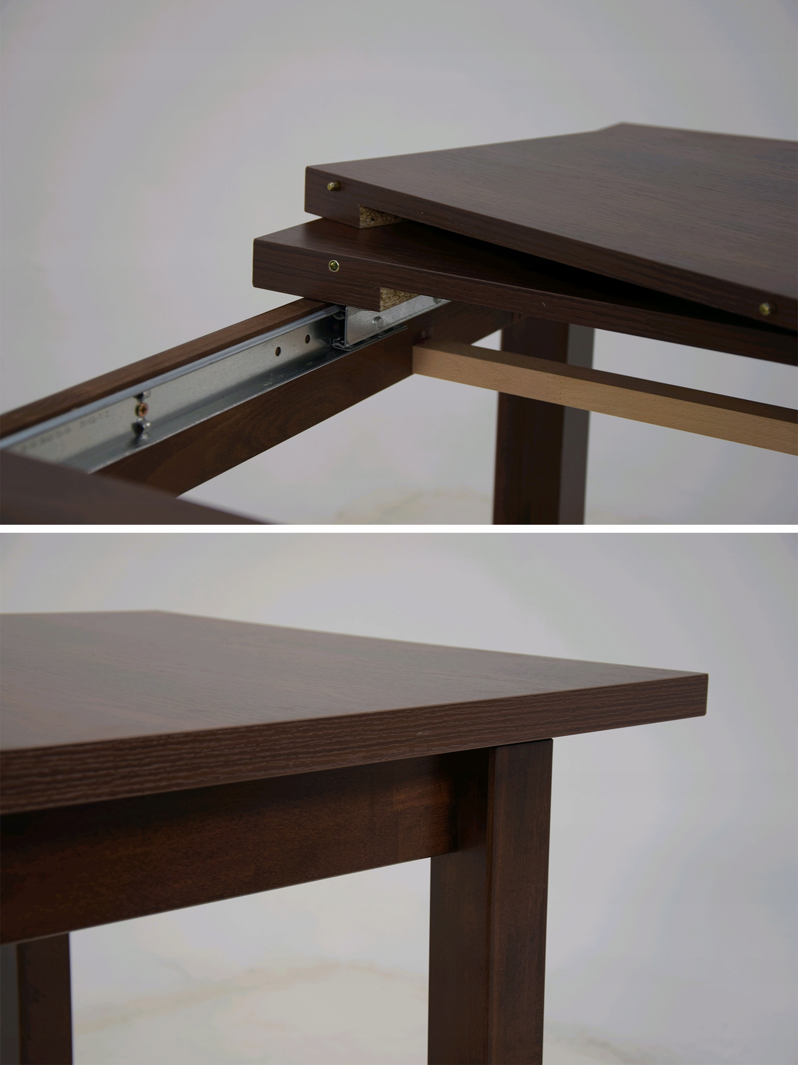 Zestaw STÓŁ do 150cm i 6 krzeseł z drewna ORZECH Liczba elementów w zestawie 7