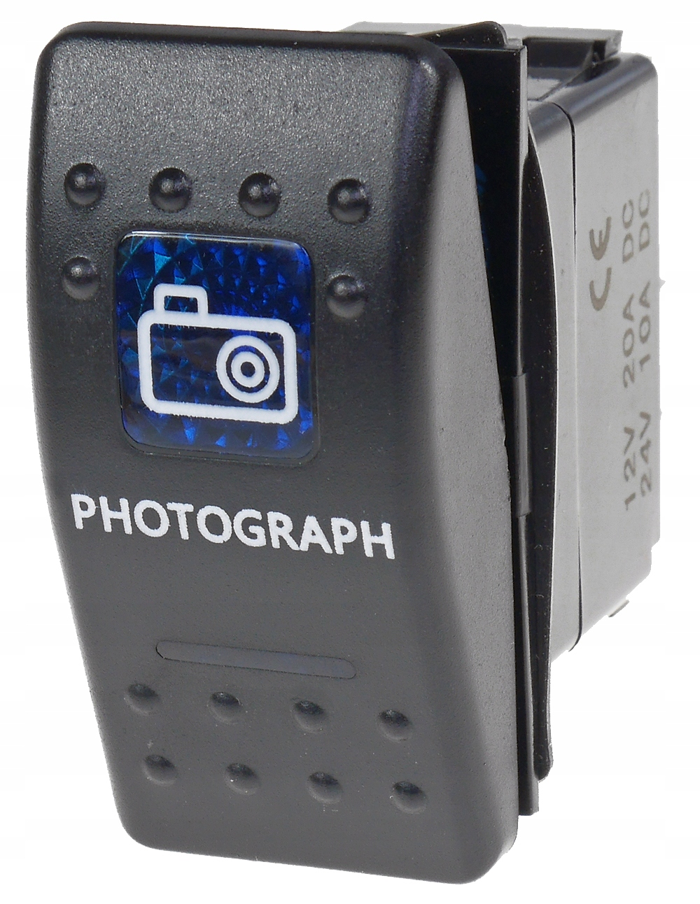 CARLING PRZELACZNIK IP68 WLACZNIK LED 12-24V 20A NIEBIESKI PHOTOGRAPH