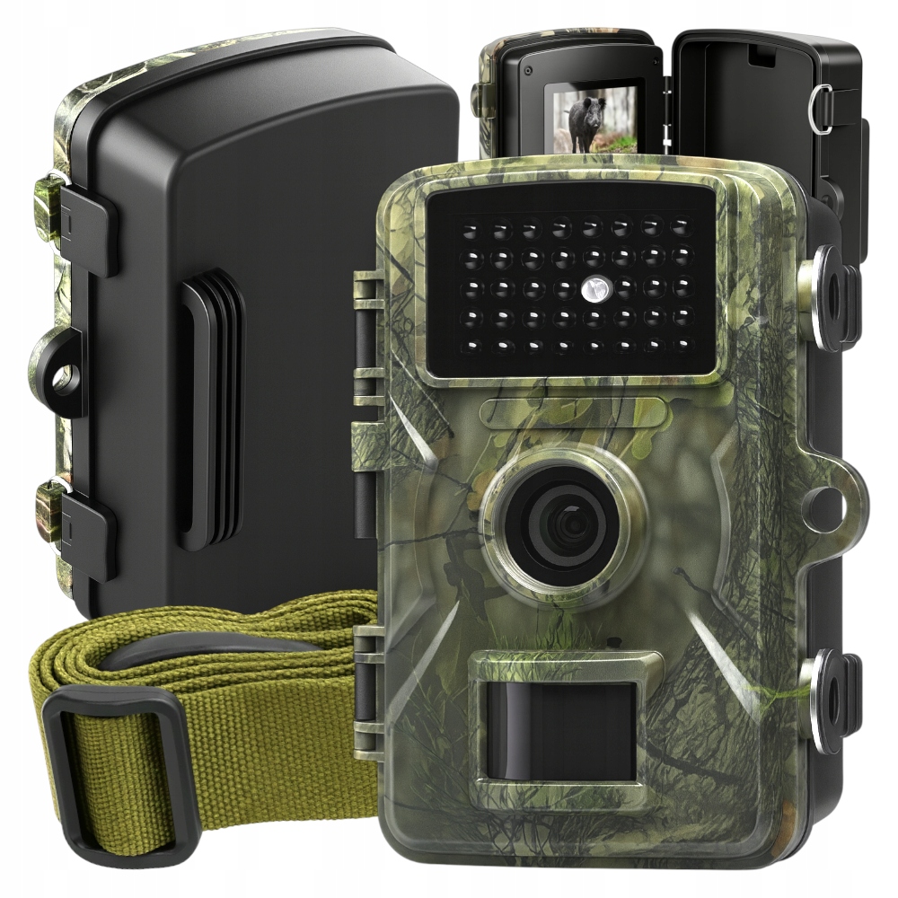 Kamera Leśna Fotopułapka Myśliwy DL001 Kamera 12MP 1080P Night Vision IP66