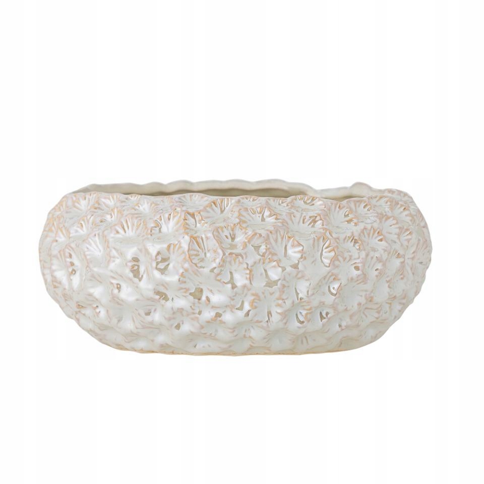 Bloomingville Lowen Dekorativní miska 24 cm bílá s leskem