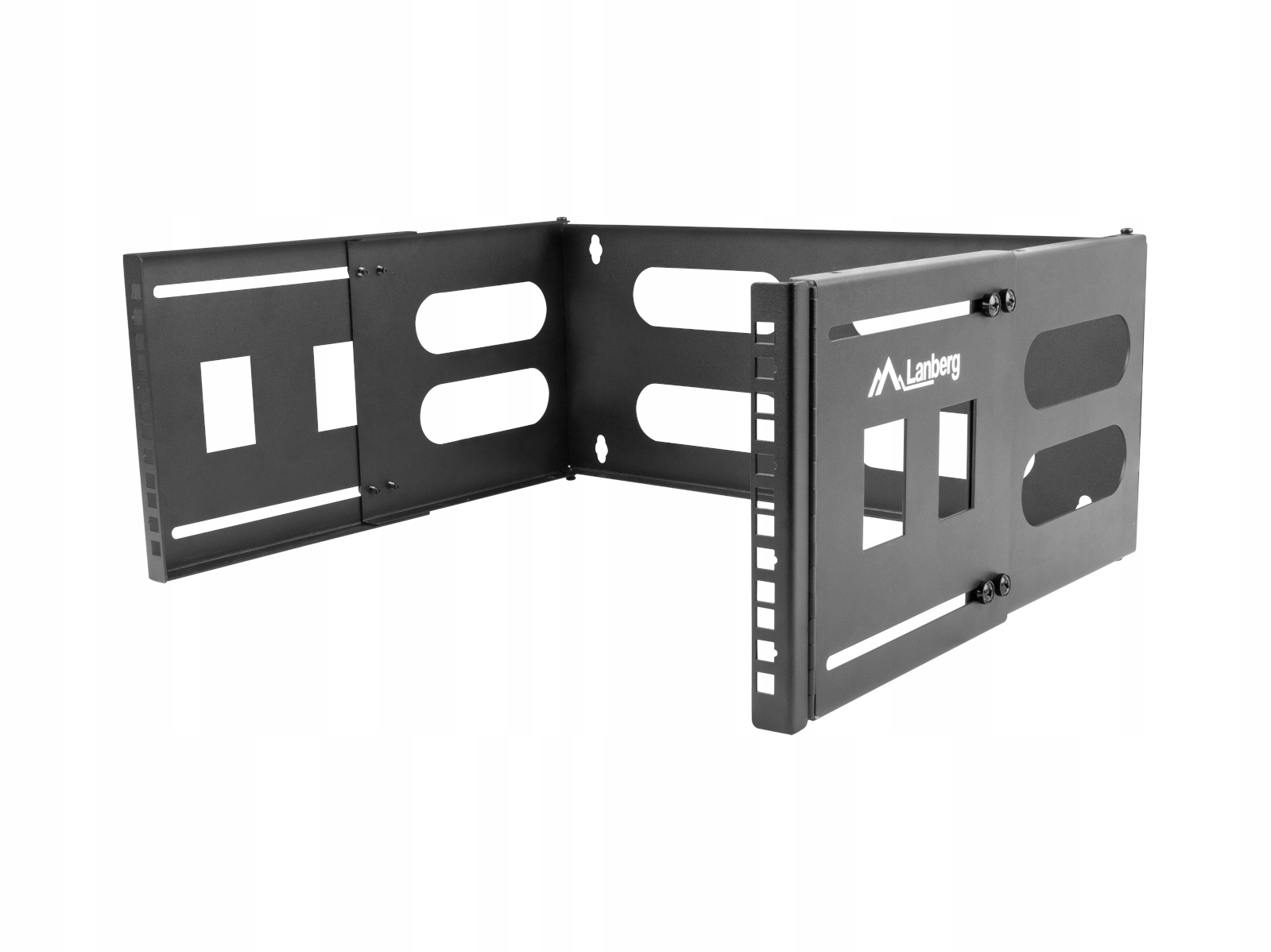Uchwyt ścienny rack Lanberg 19" 4U 497x400/240, czarny (FB01-5404-10B)