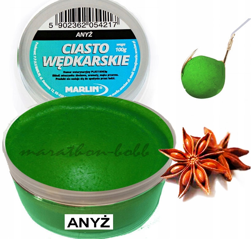 Ciasto wędkarskie gotowe Marlin Anyż 100g WrocłaW