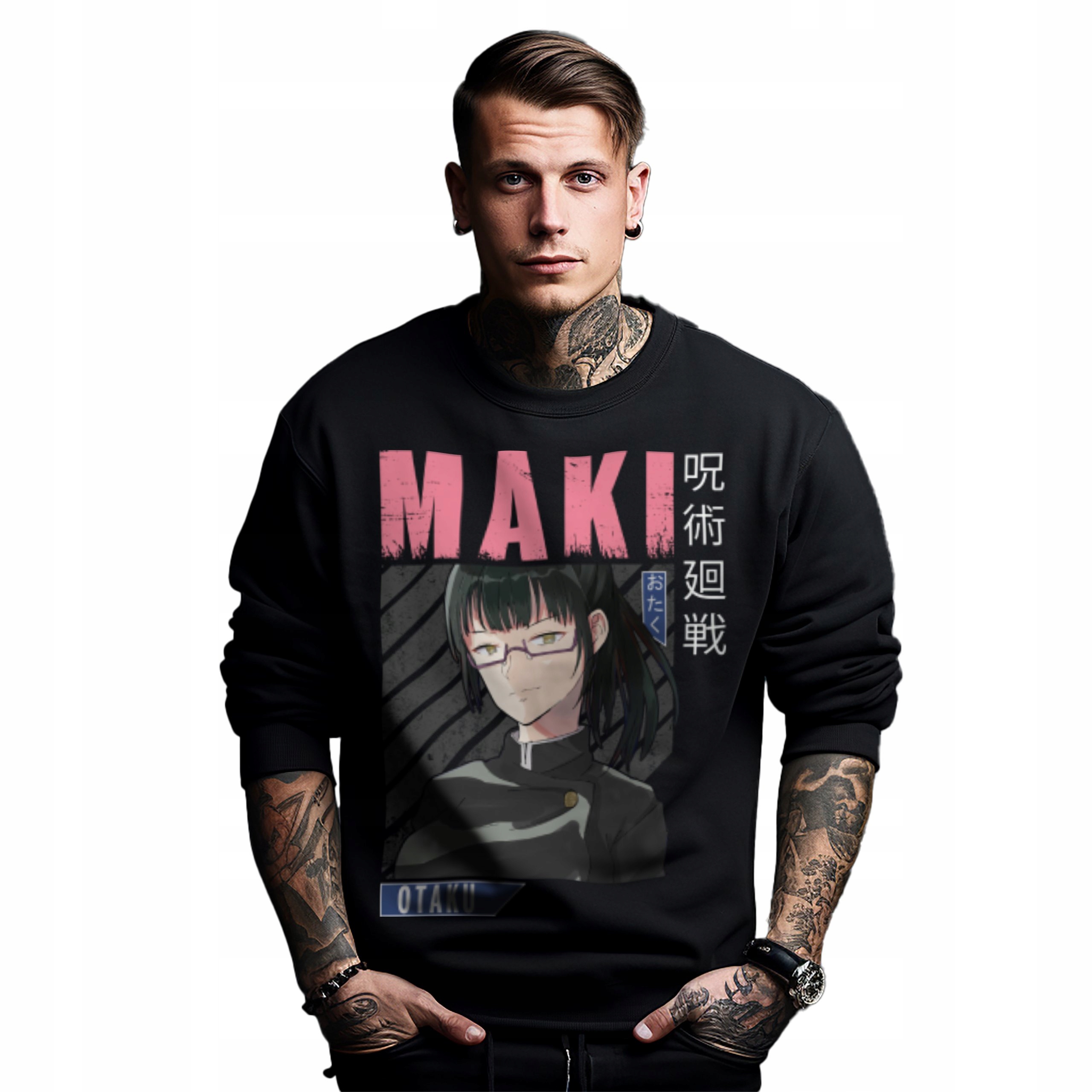 Mikina s potiskem Anime Maki Otaku