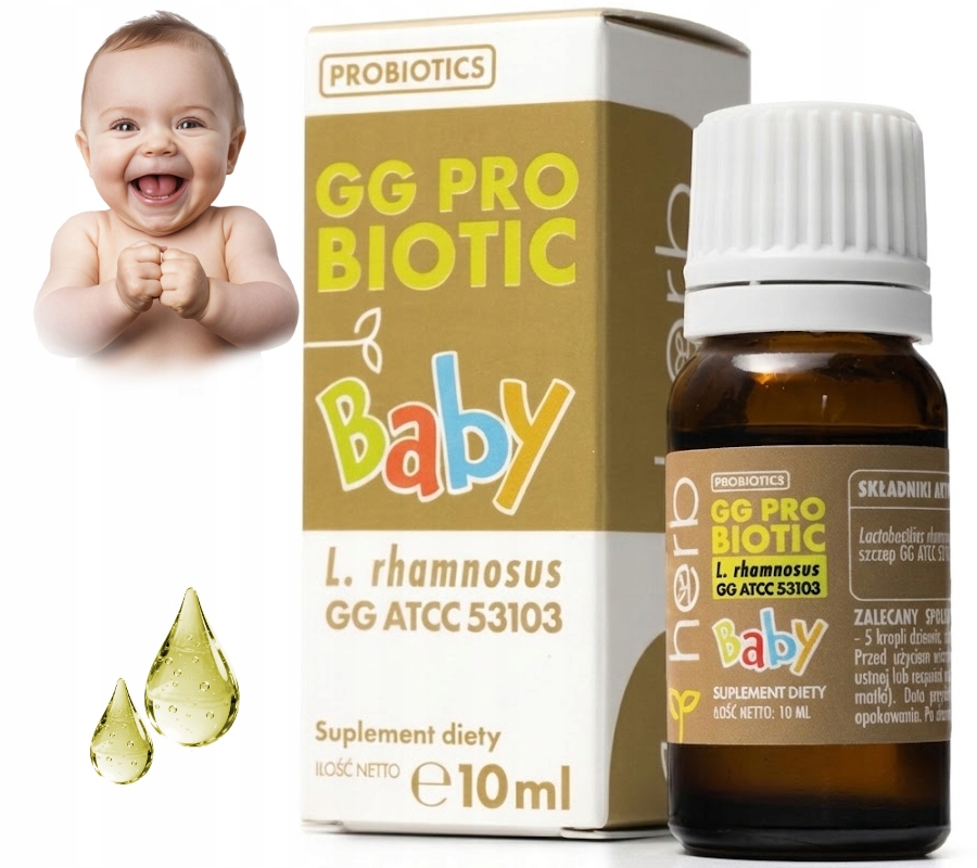 HERB GG PROBIOTIC BABY 10ML пробиотик для детей RHAMNOSUS GG ATCC 53103