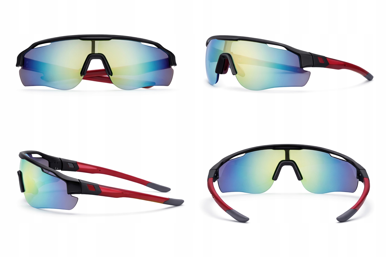 Okulary rowerowe Dunlop 231730 zielono niebieskie