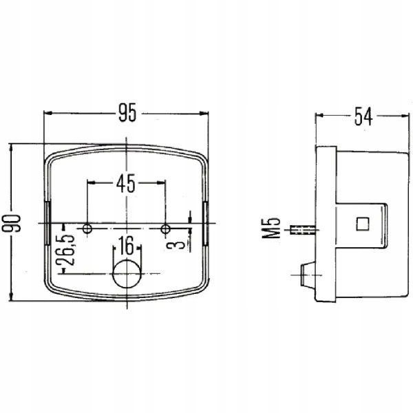 Lampa kierunkowskazu i postoju, prawa Deutz-Fahr Numer katalogowy części 2BE002 776-261