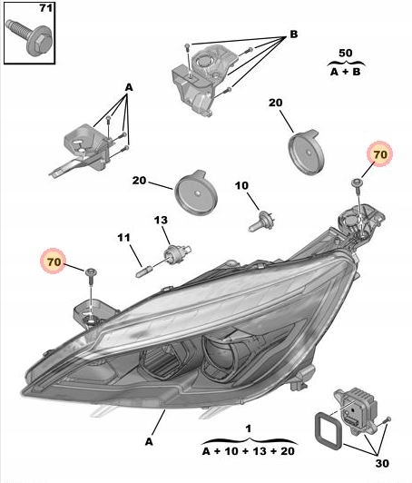 ŚRUBA Producent części Peugeot OE