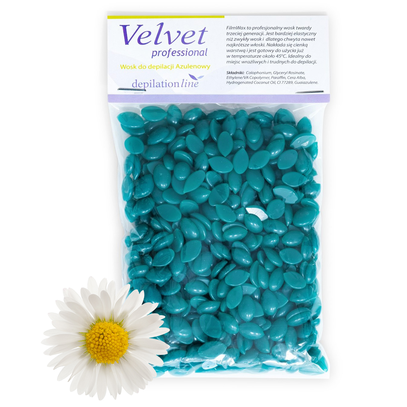 

Wosk Twardy Brazylijski do Depilacji Azulen 100g