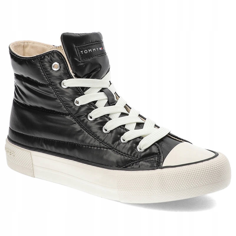 Černé tenisky Tommy Hilfiger Módní dámské boty