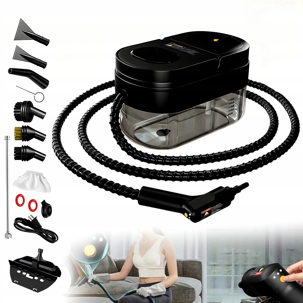 Parný Čistič Okien 3BAR 1600 ML 2500 W 1.5 M Parná Hadica