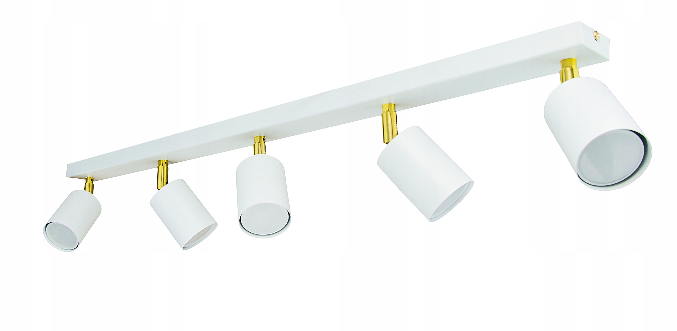 LAMPA SPOT SUFITOWA OPRAWA HALOGENOWA GU10 5 RUCHOMA BIAŁA ZŁOTA LED Rodzaj spot