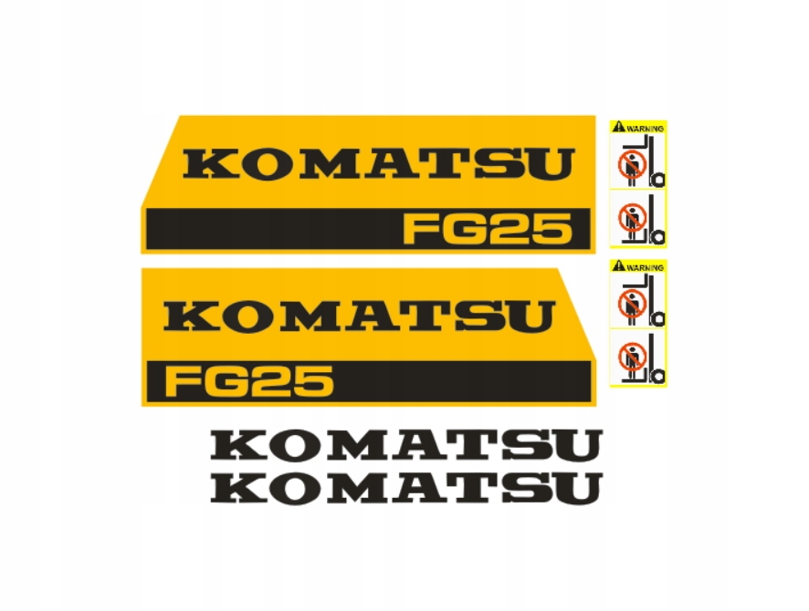 Samolepky – Komatsu FG25