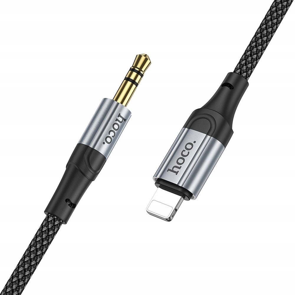 Kabel Aux Lightning do Jack 3,5 mm Hoco 1 m UPA26 czarny