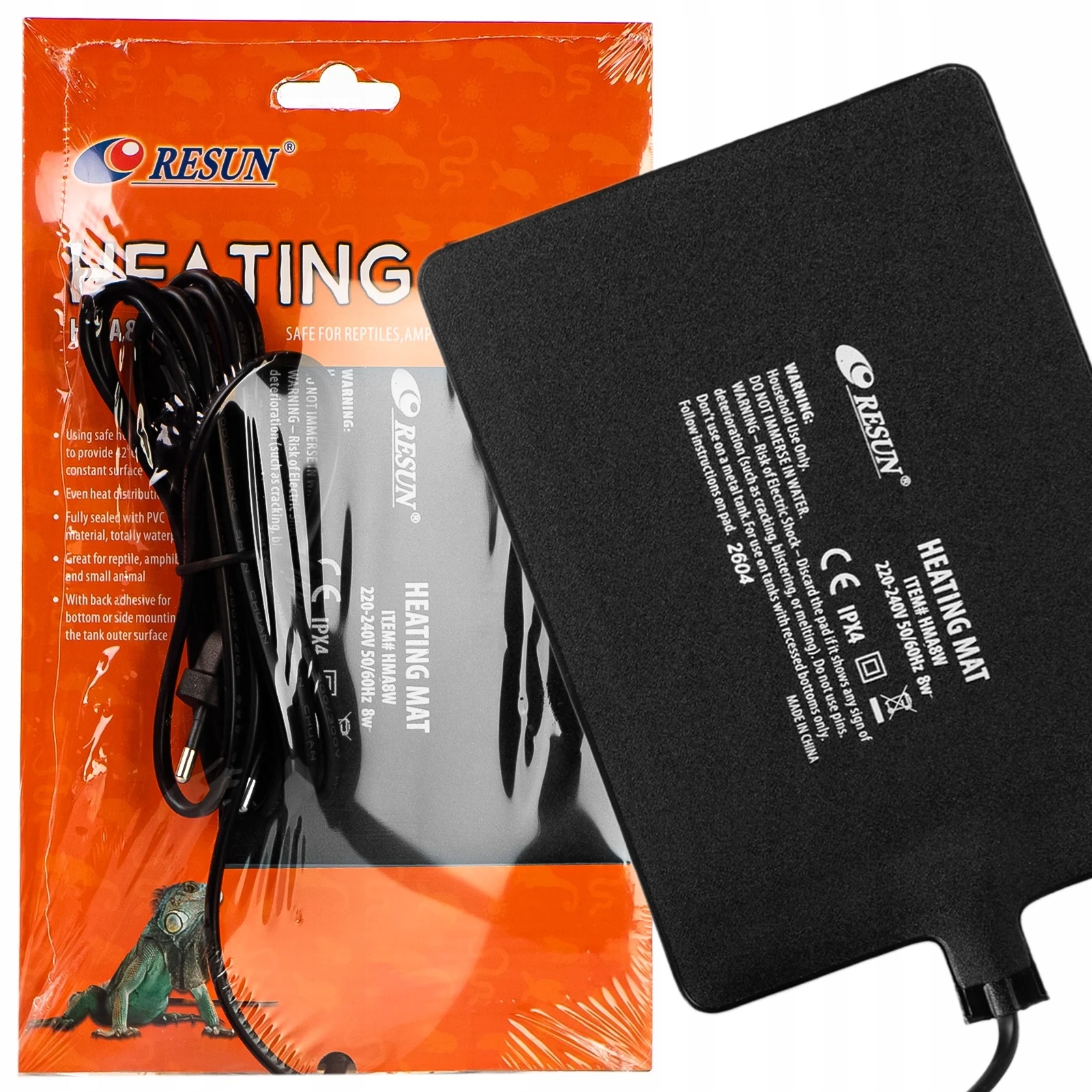 Levně Vyhřívací Podložka Do Terária Pro Plazy Topná Podložka Pvc Výkon 8W 15X20CM