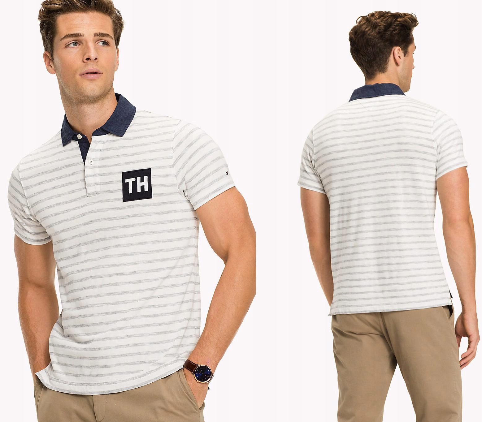 

Tommy Hilfiger Koszulka Polo Paski Kołnierzyk (s)