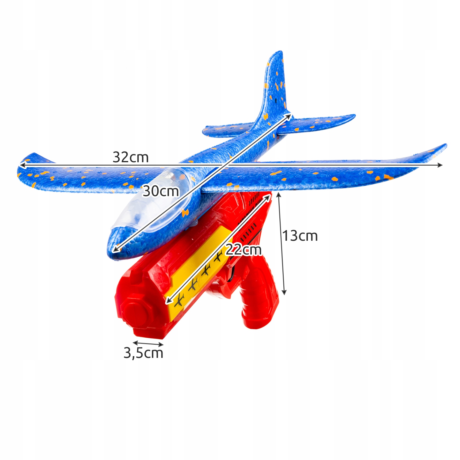 Pištola Letalo Launcher Stiropor Plane Proizvajalčeva koda 20497