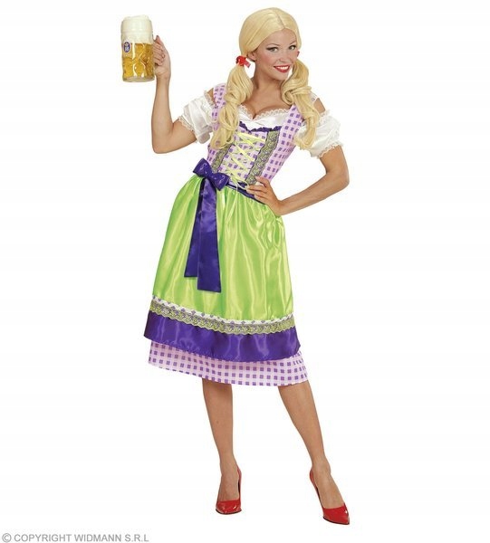 Bavorský Dirndl Folklórní Kostým Fiol-ziel M