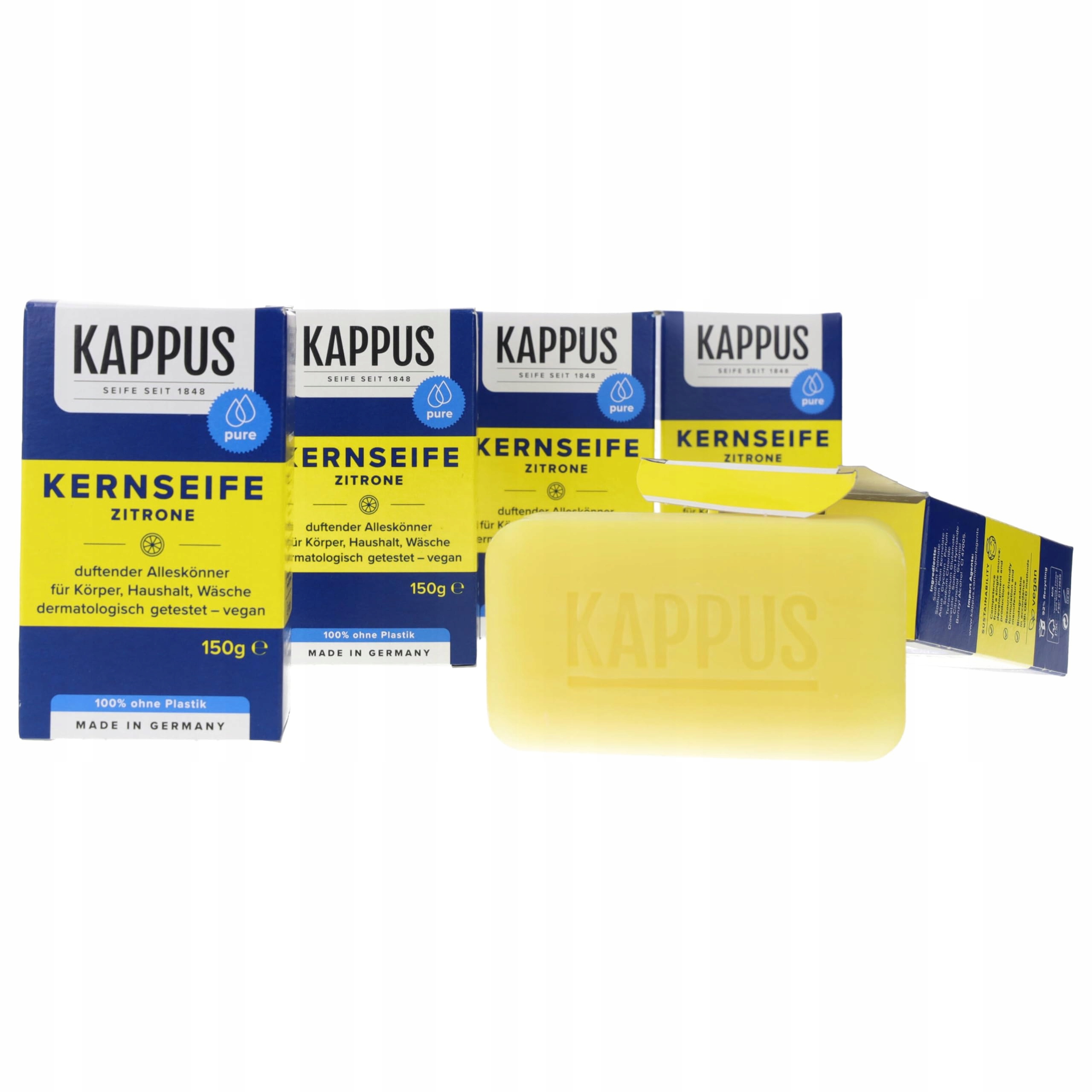 Levně Kappus Citronové mýdlo 5x150g Přírodní Citronové mýdlo na tělo
