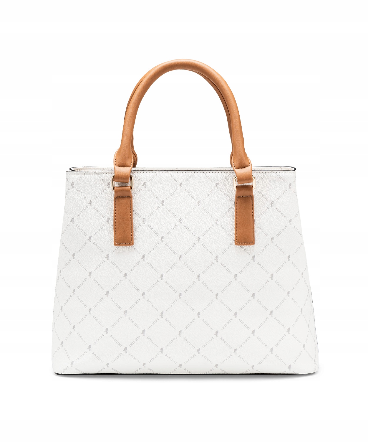 Torebka Skórzana Damska Elegancka Kuferek PUCCINI Biała BLXP0049D-0 Marka PUCCINI