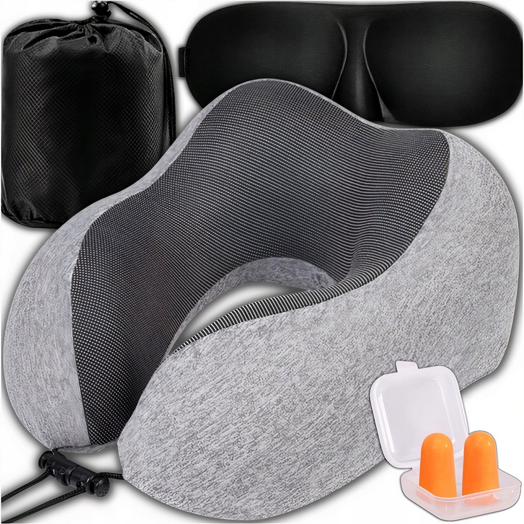 PODUSZKA PODRÓŻNA ROGAL POD SZYJĘ MEMORY TURYSTYCZNA DO SAMOLOTU 3D