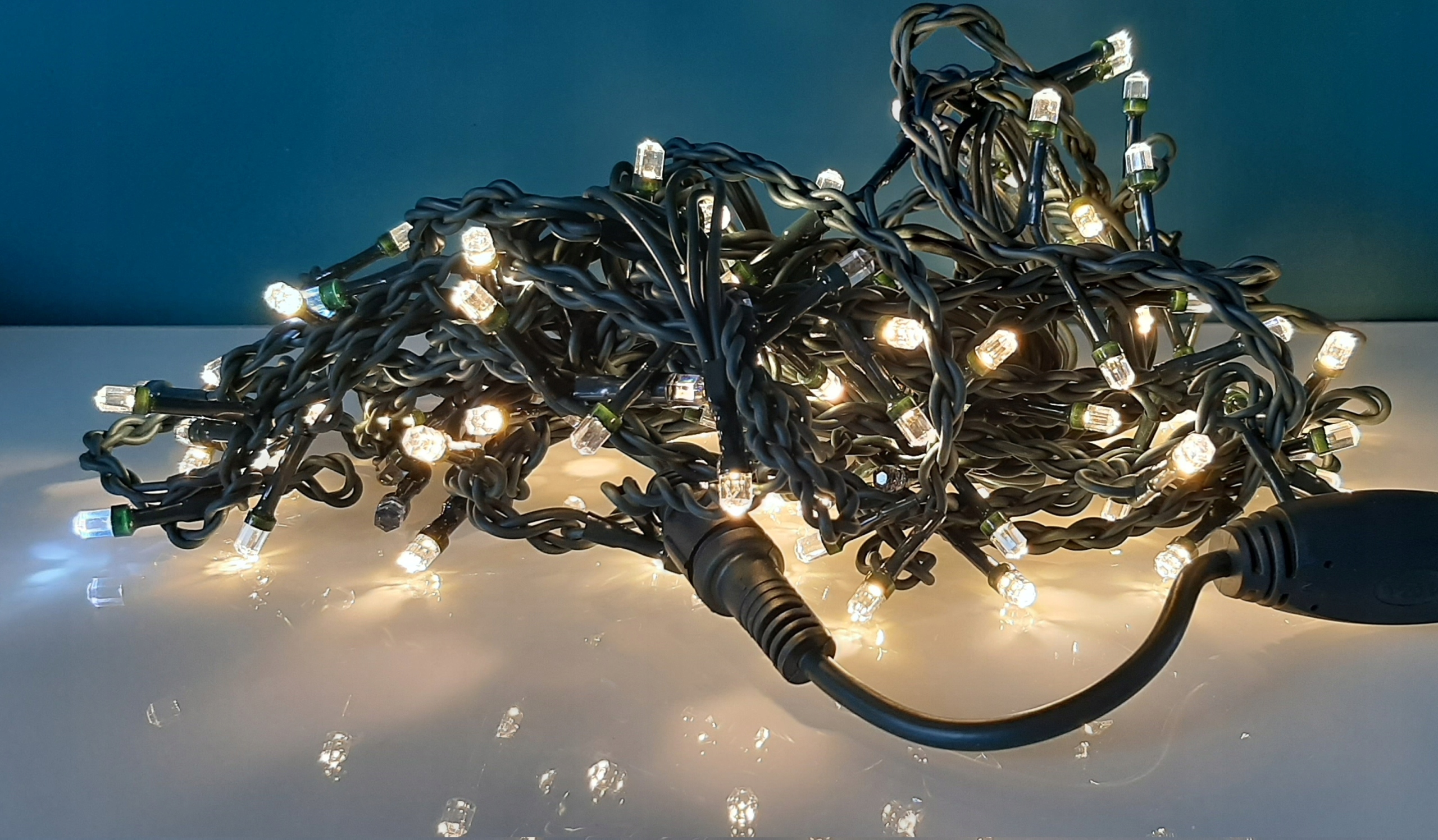 KURTYNA ZEWNĘTRZNA 120 LED BIAŁY CIEPŁY 7M FLASH Długość sznura 6 m