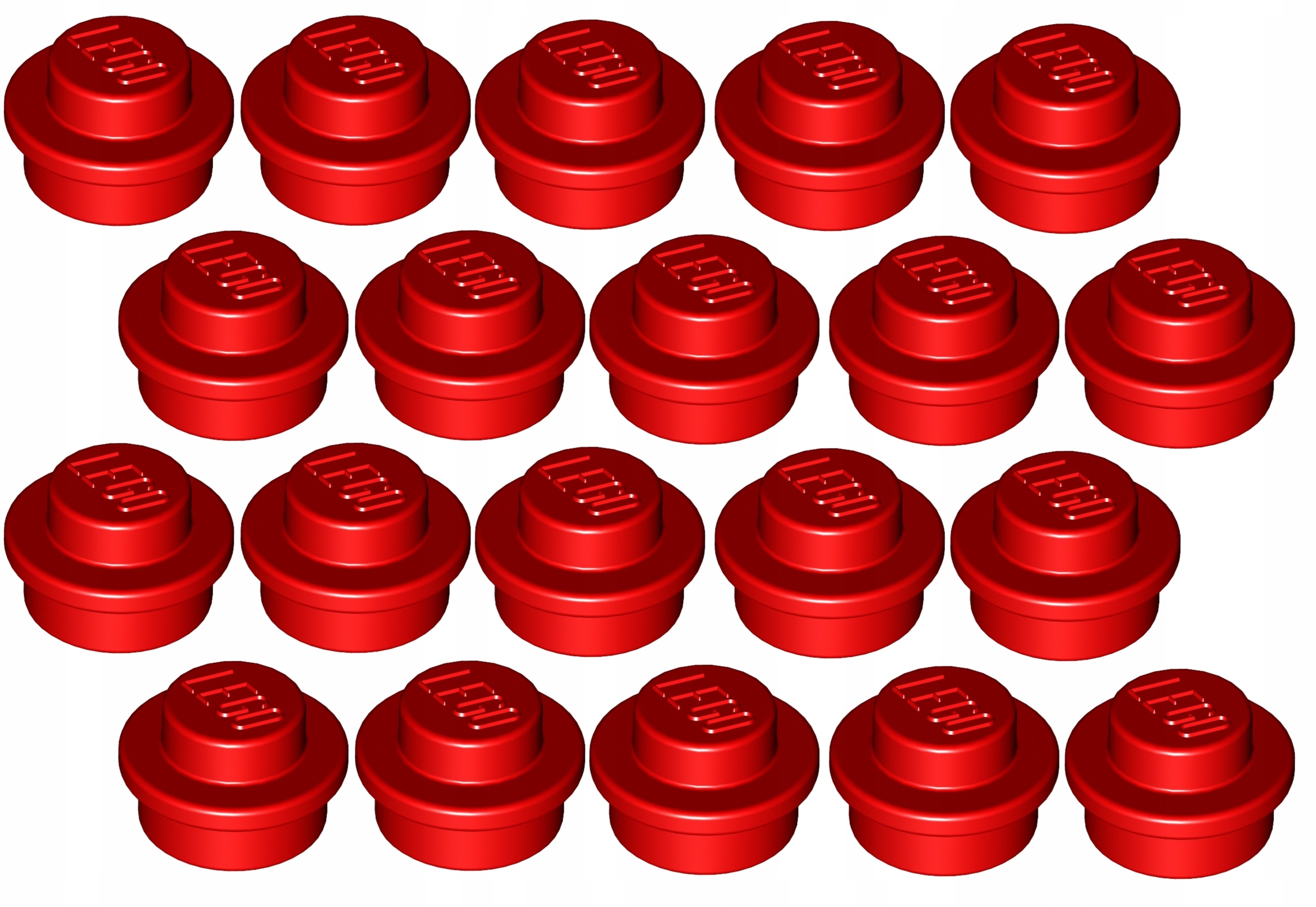 

Lego Płytka 1x1 Czerwona/Red (94073/614121) 20szt.