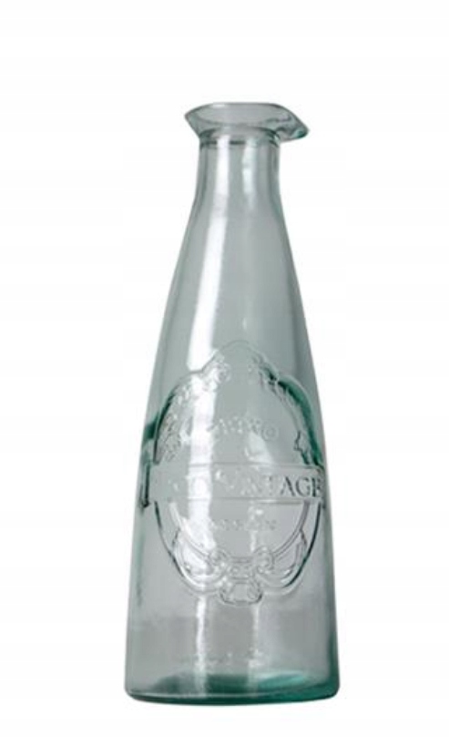 KARAFKA BUTELKA SZKŁO RECYKLING STYL VINTAGE
