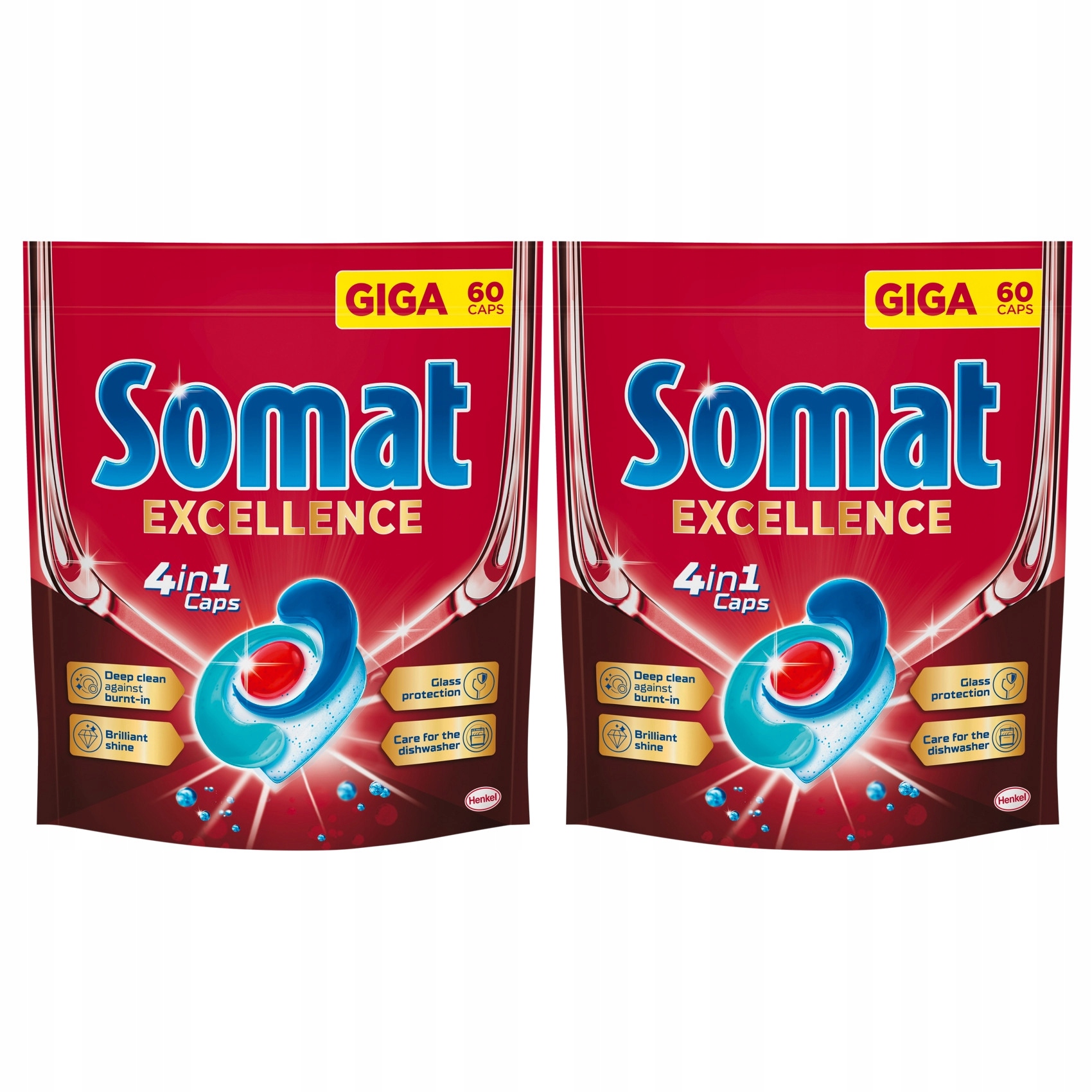 Levně 2x Kapsle do myčky Somat Excellence 4 in 1 60ks