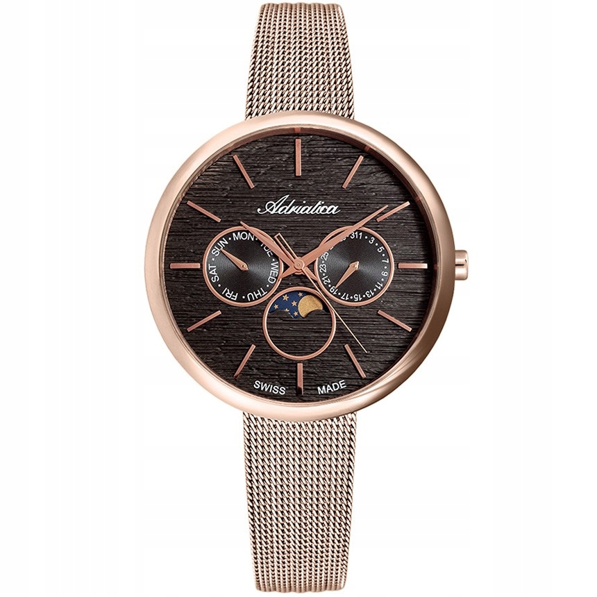 Zegarek damski Adriatica Moonphase A3732.9116QF [+grawer]