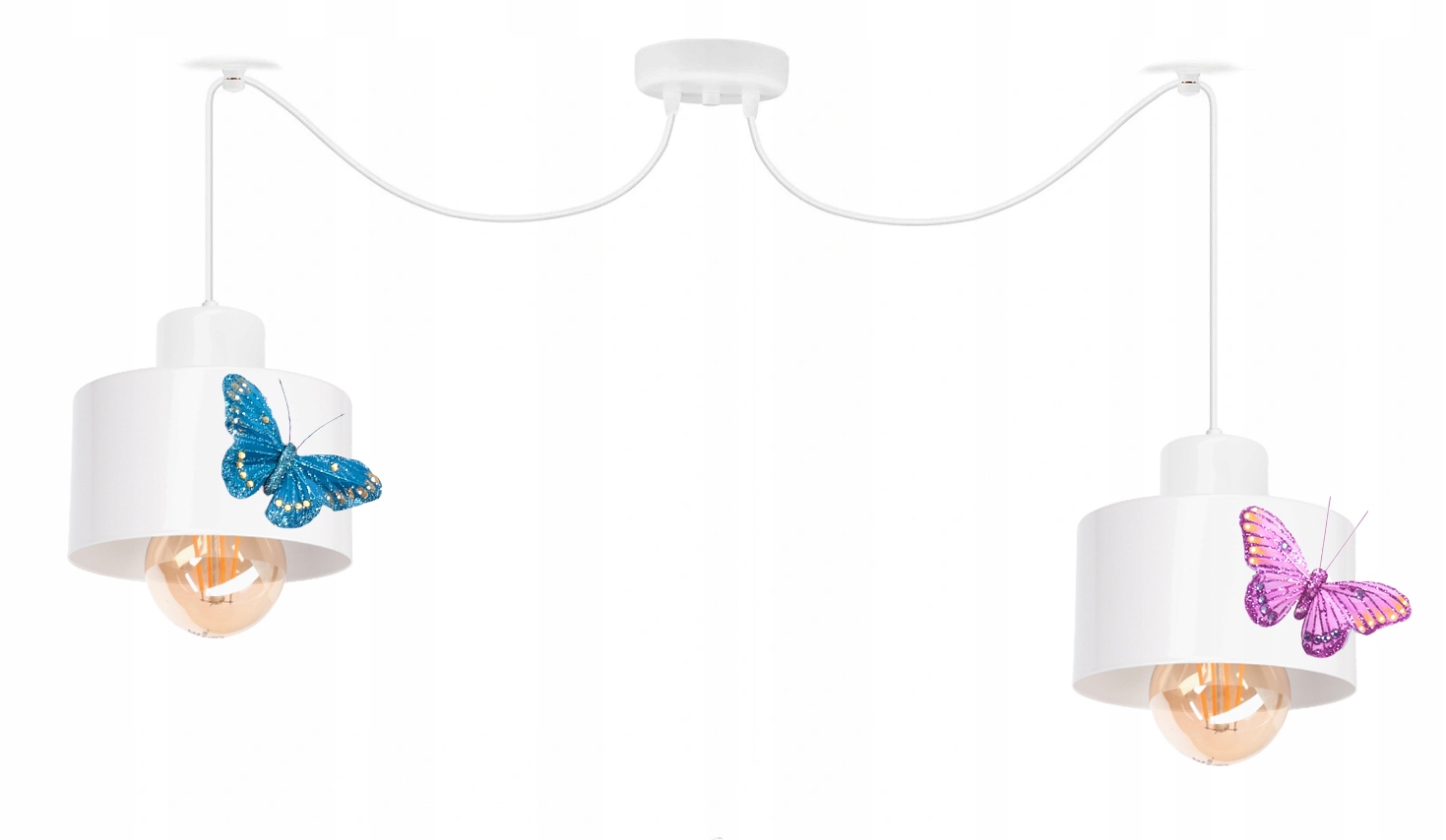 

Lampa Wisząca Loft Motylek Pająk 2 Regulowany