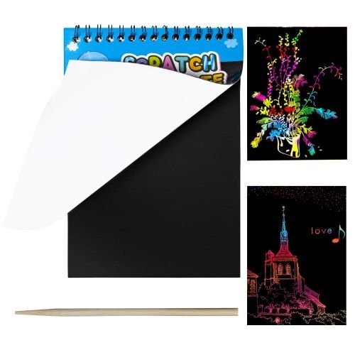 

Zestaw Kartek Do Zdrapywania Notes + Rysik