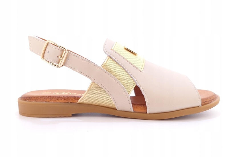 Dámské kožené sandály Cambell 25-00658BG, béžové, velikost 38, vel.