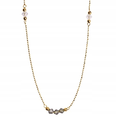 Złoty Naszyjnik z Cyrkoniami NX21084 Verona Jewellery