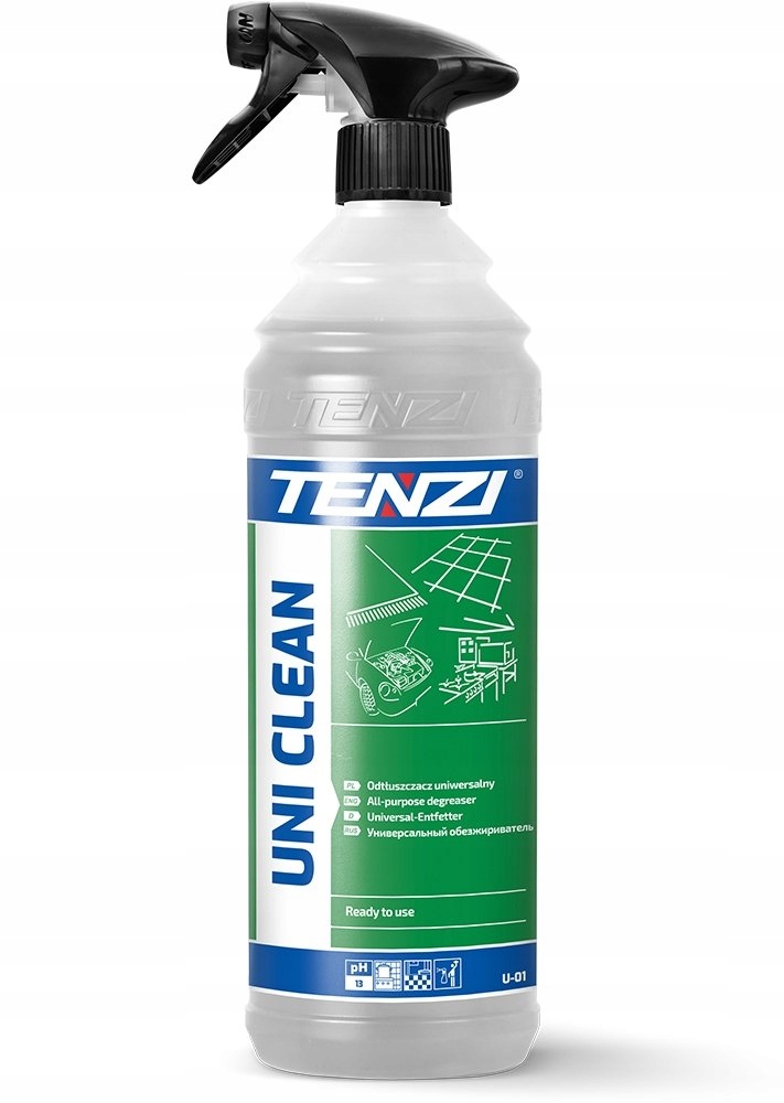 TENZI UNI CLEAN 1L ODTŁUSZCZACZ ODPLAMIACZ UNIWERSALNY