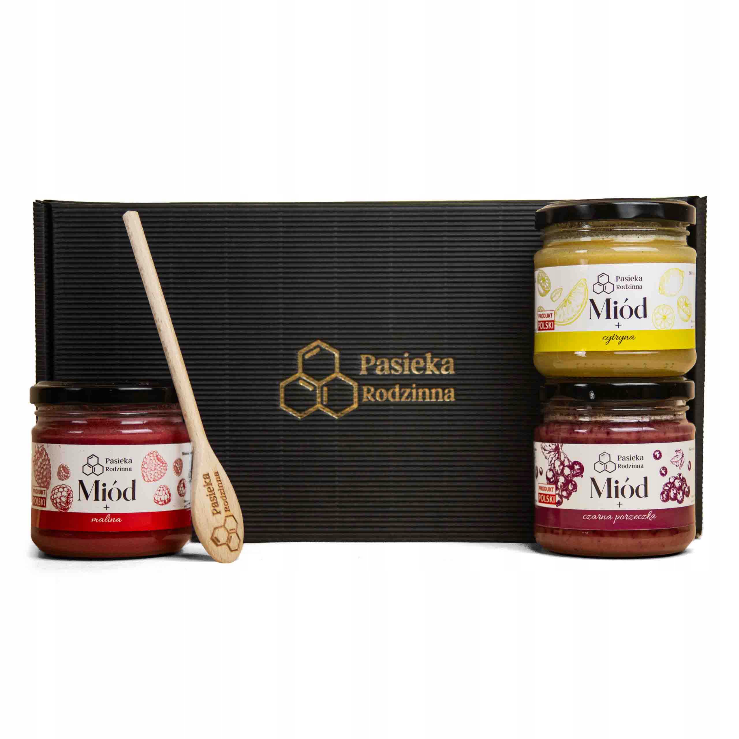 Levně Dárková Sada se třemi medy v elegantní krabičce na Den žen