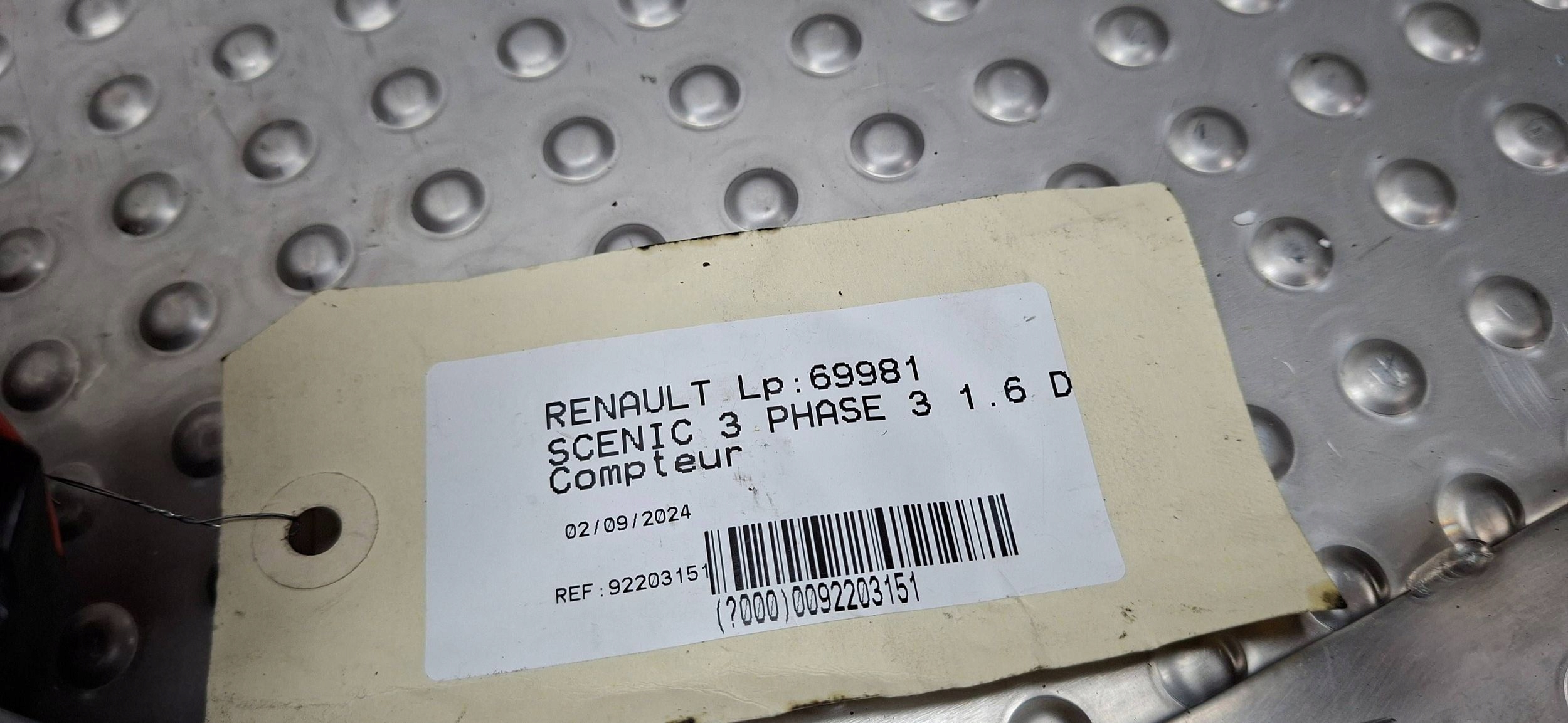 dials 248108273R RENAULT SCENIC III RLINK 2012