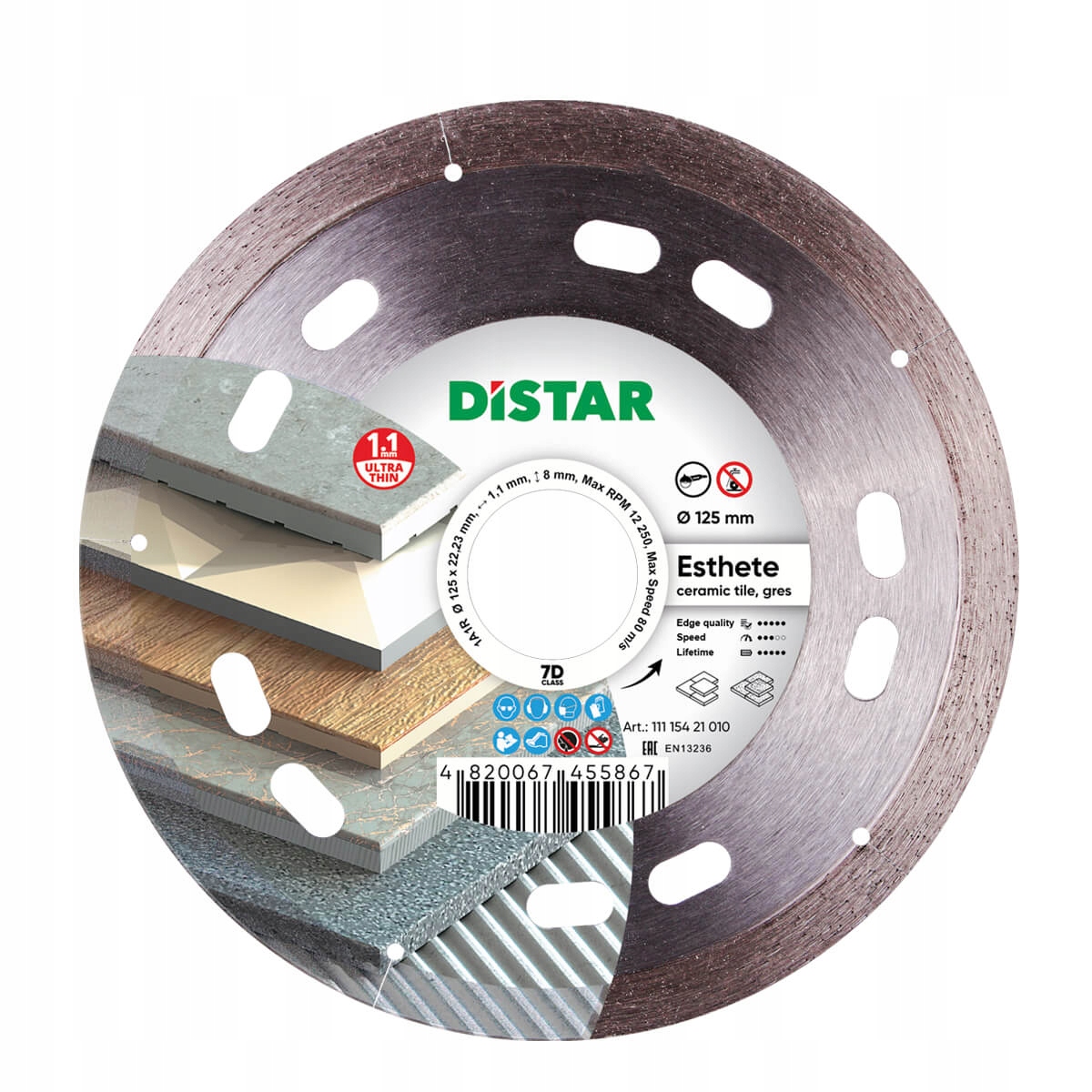 Distar Tarcza Diamentowa 125x1,1x8x22,23 Esthete