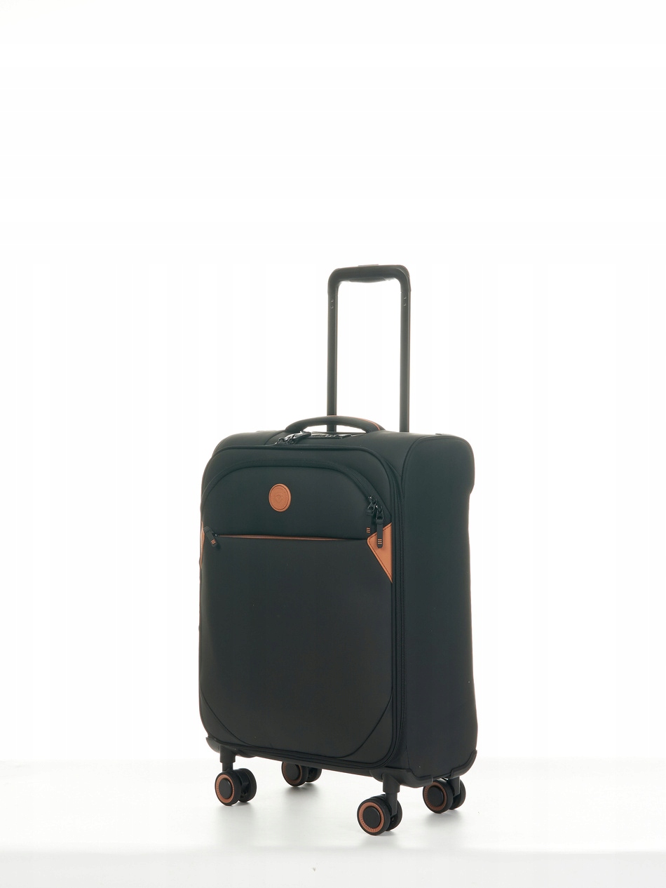 Walizka kabinowa podróżna Verage Cambridge 55cm czarna Tsa wodoodporna 34l